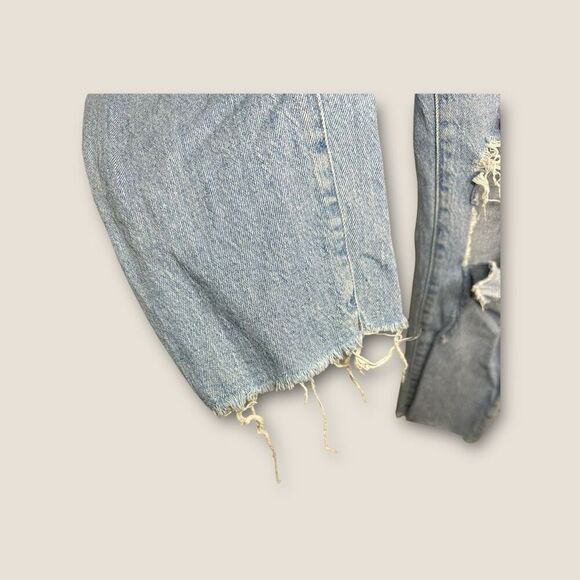 Madewell The Curvy Perfect Vintage Jean Size 25 Petite Distressed High Waist - Picture 3 of 7